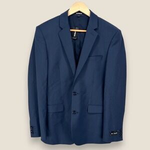 Express Extra Slim Wool Blend Washable Modern Tech Suit Jacket Navy Men Size 38R